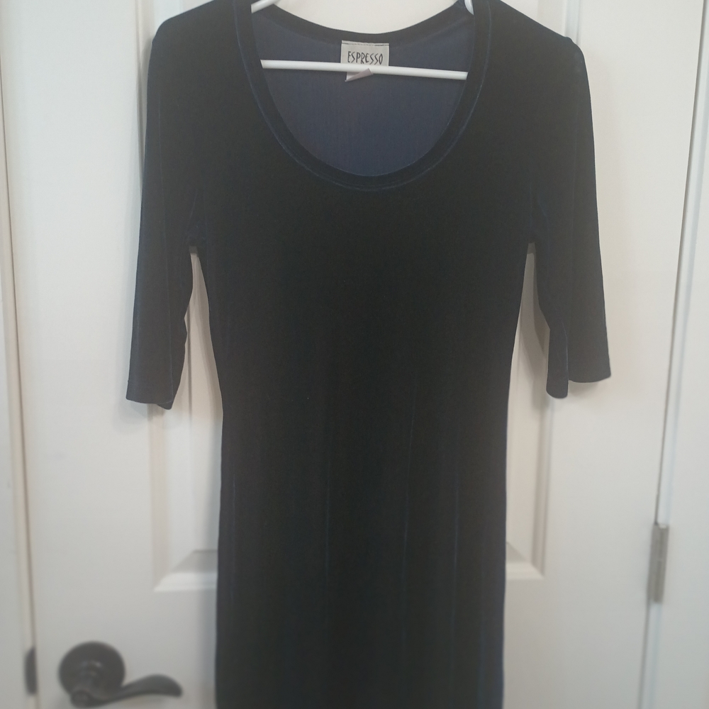 Espresso Velvet Black Women's Top